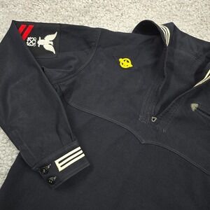 Military Surplus Jumper‎ WWII Boatswain Mate Uniform Navy Blue Mens S (READ)